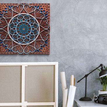 3D Mandala Faldekoráció - enteriőr